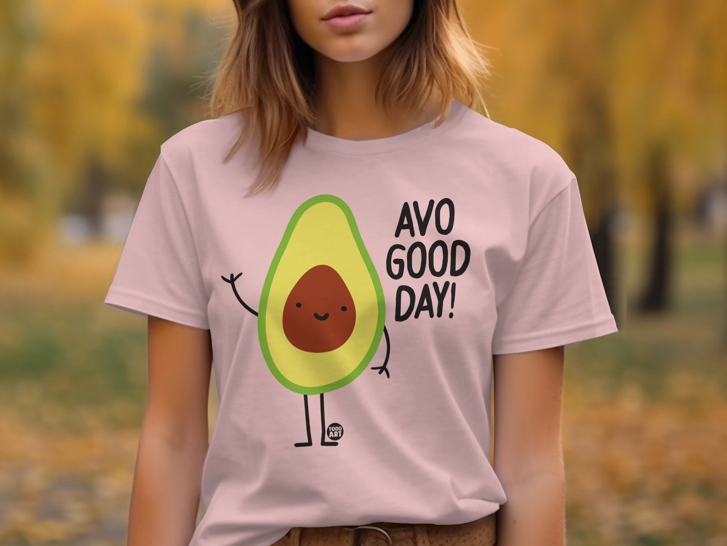 Avo Good Day Cute Avocado Graphic Tee