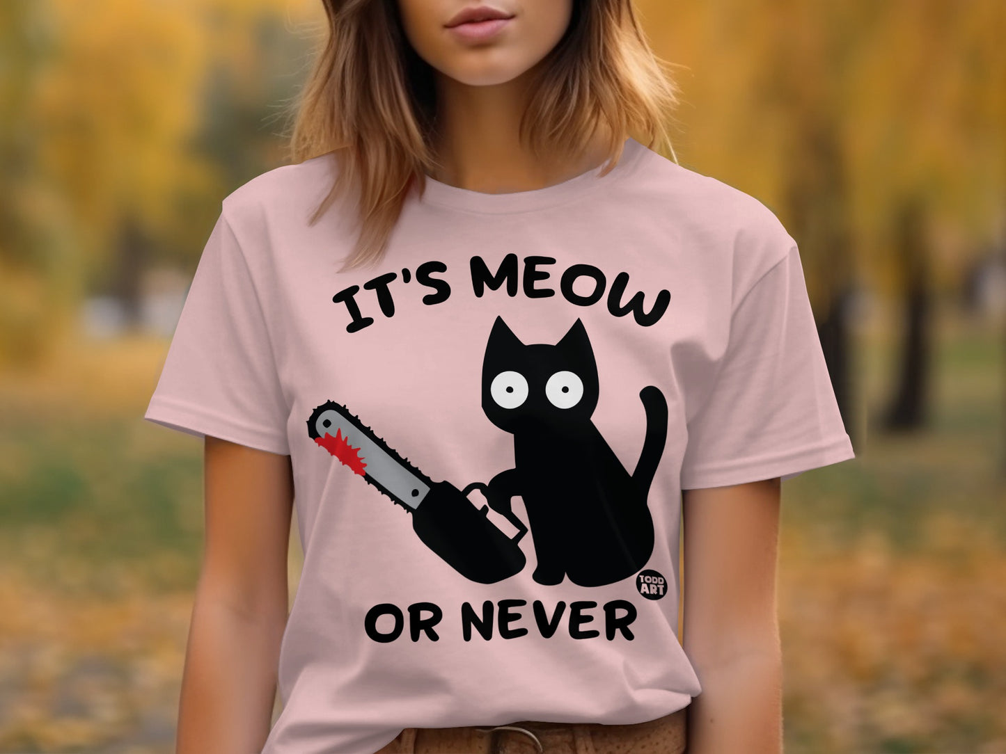 It's Meow Or Never Cat Graphic T-Shirt product type