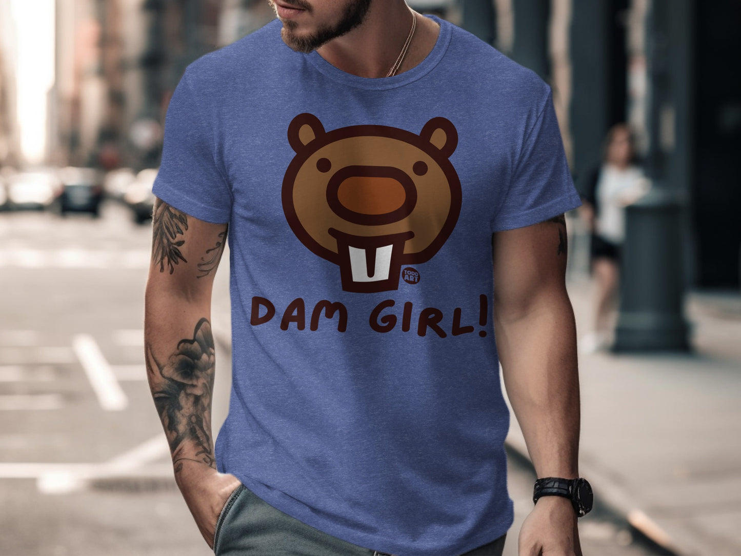 Dam Girl Purple Graphic Tee Shirt product