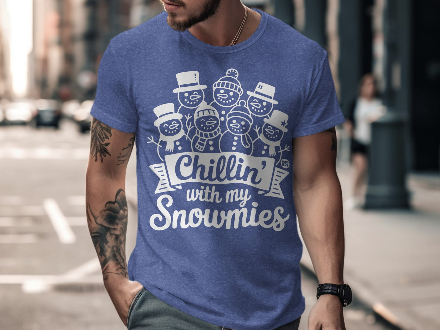 Chillin' With My Snowmies Festive Graphic T-Shirt product