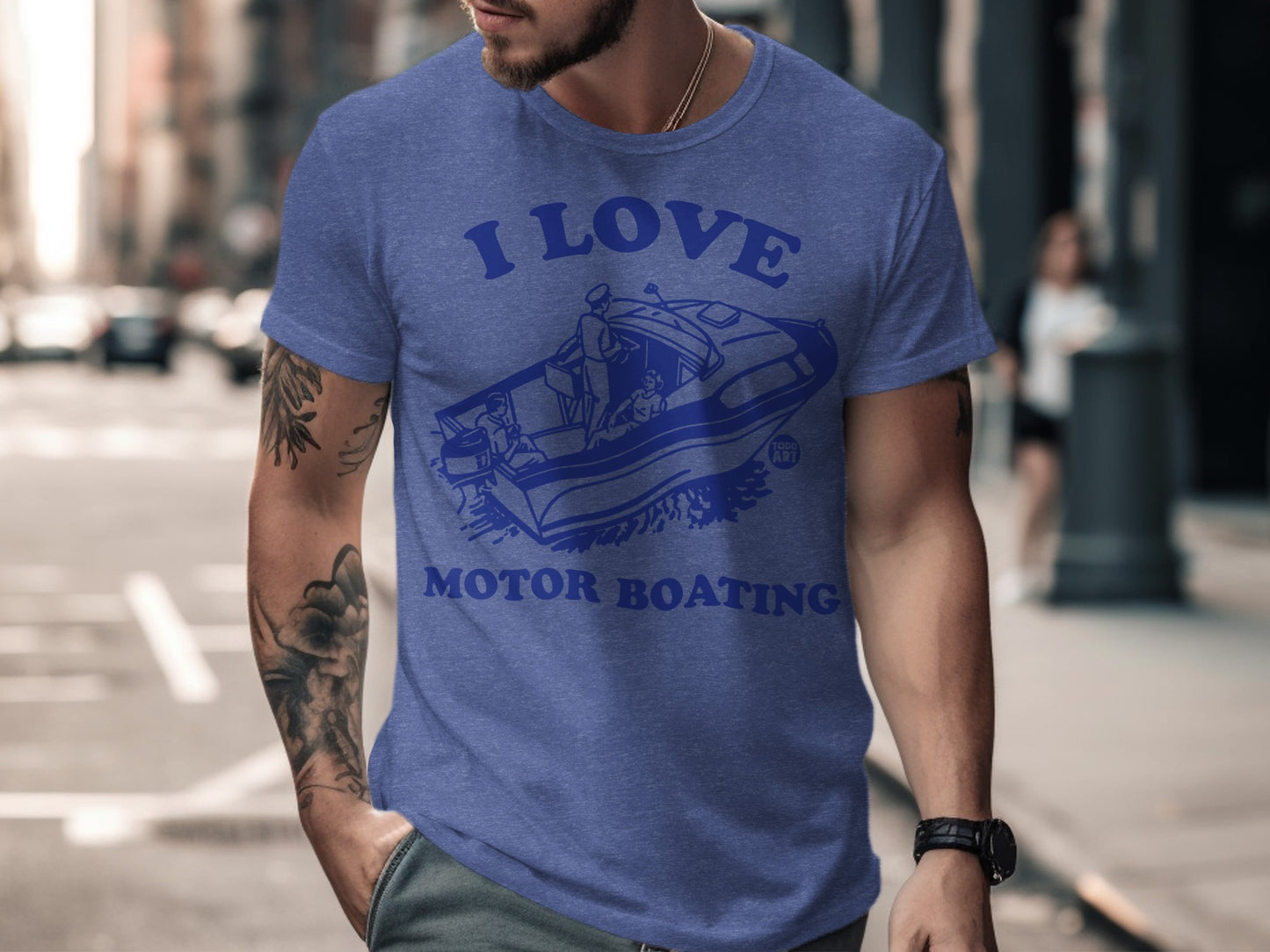 I Love Motor Boating Graphic T-Shirt Product Type
