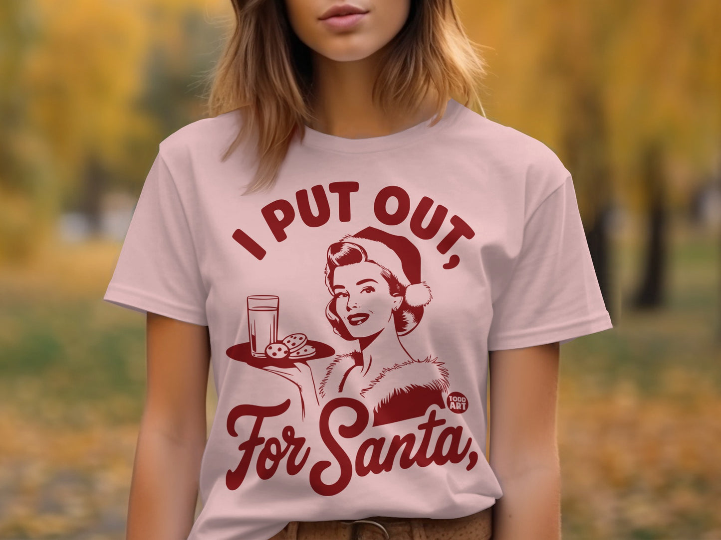 I Put Out For Santa Graphic Printed Tee product