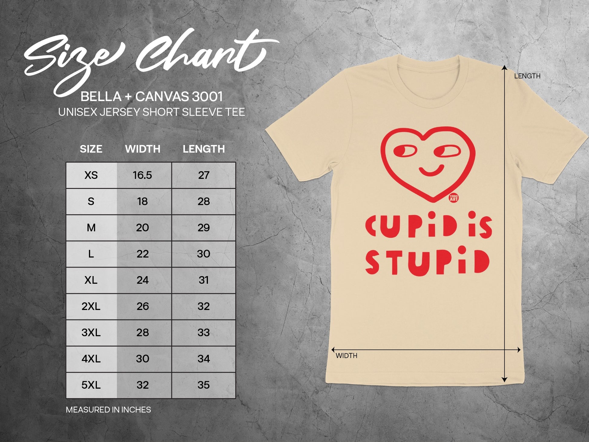 Cupid Is Stupid Graphic Unisex T-Shirt