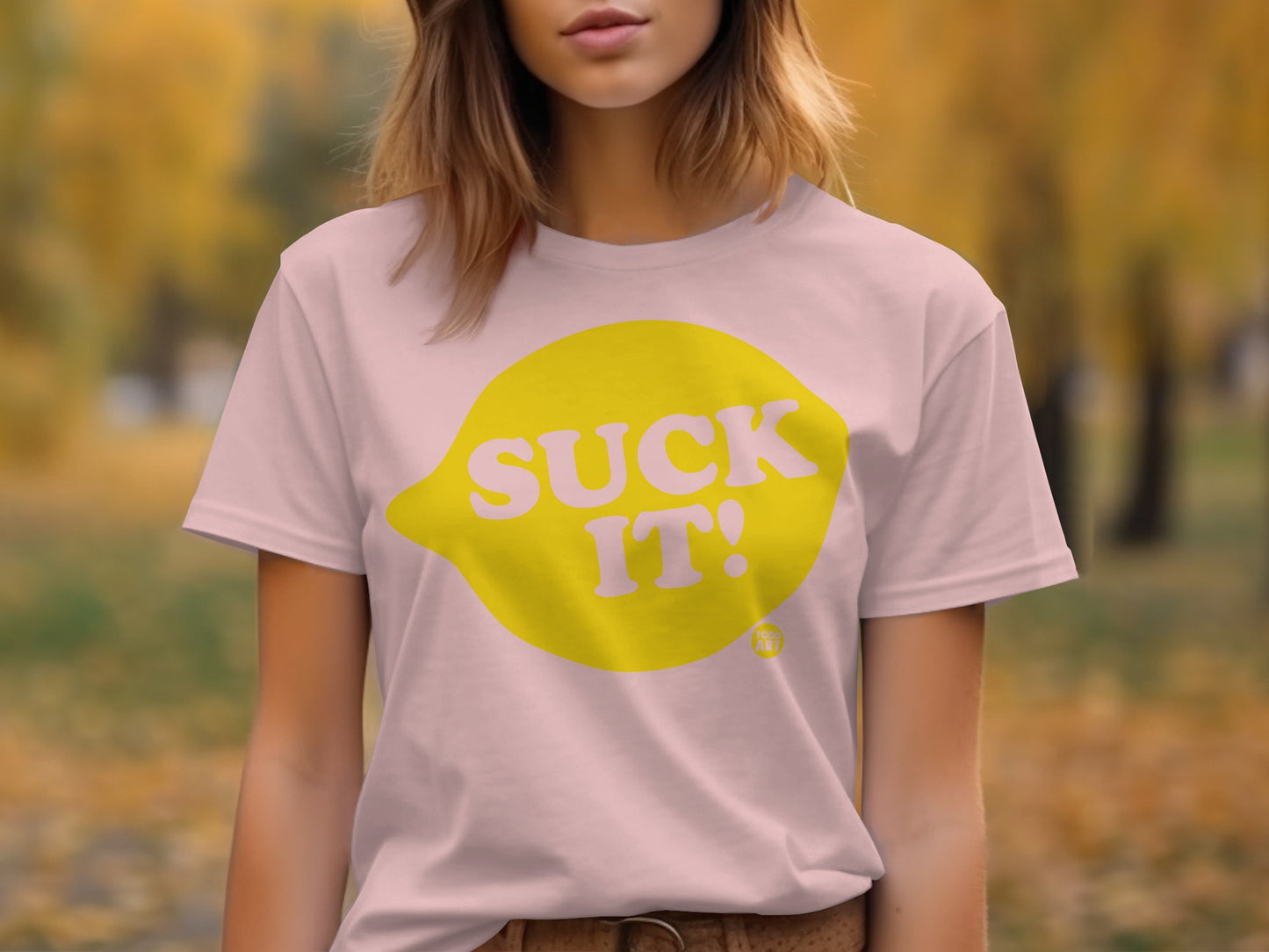 Suck It Lemon Graphic Statement T-Shirt product