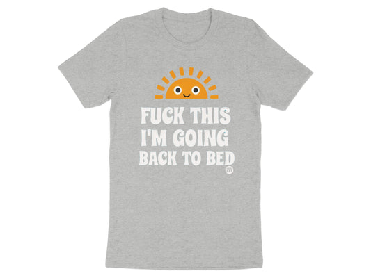 Funny Sun I'm Going Back To Bed Graphic T-shirt product type