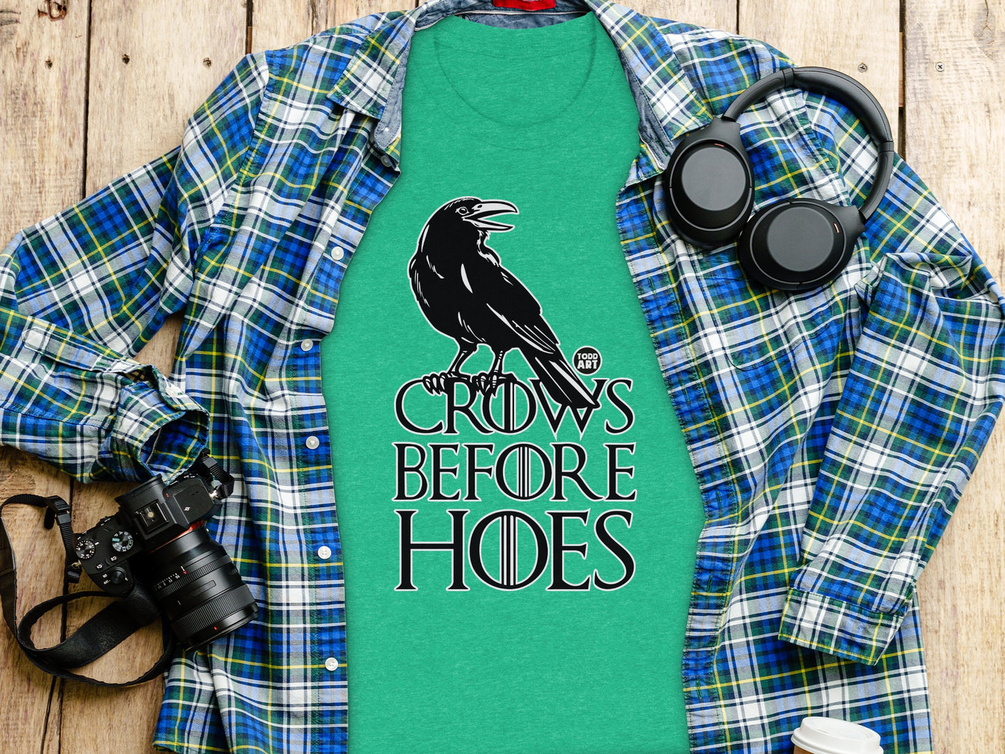 Crows Before Hoes Funny Graphic Tee product