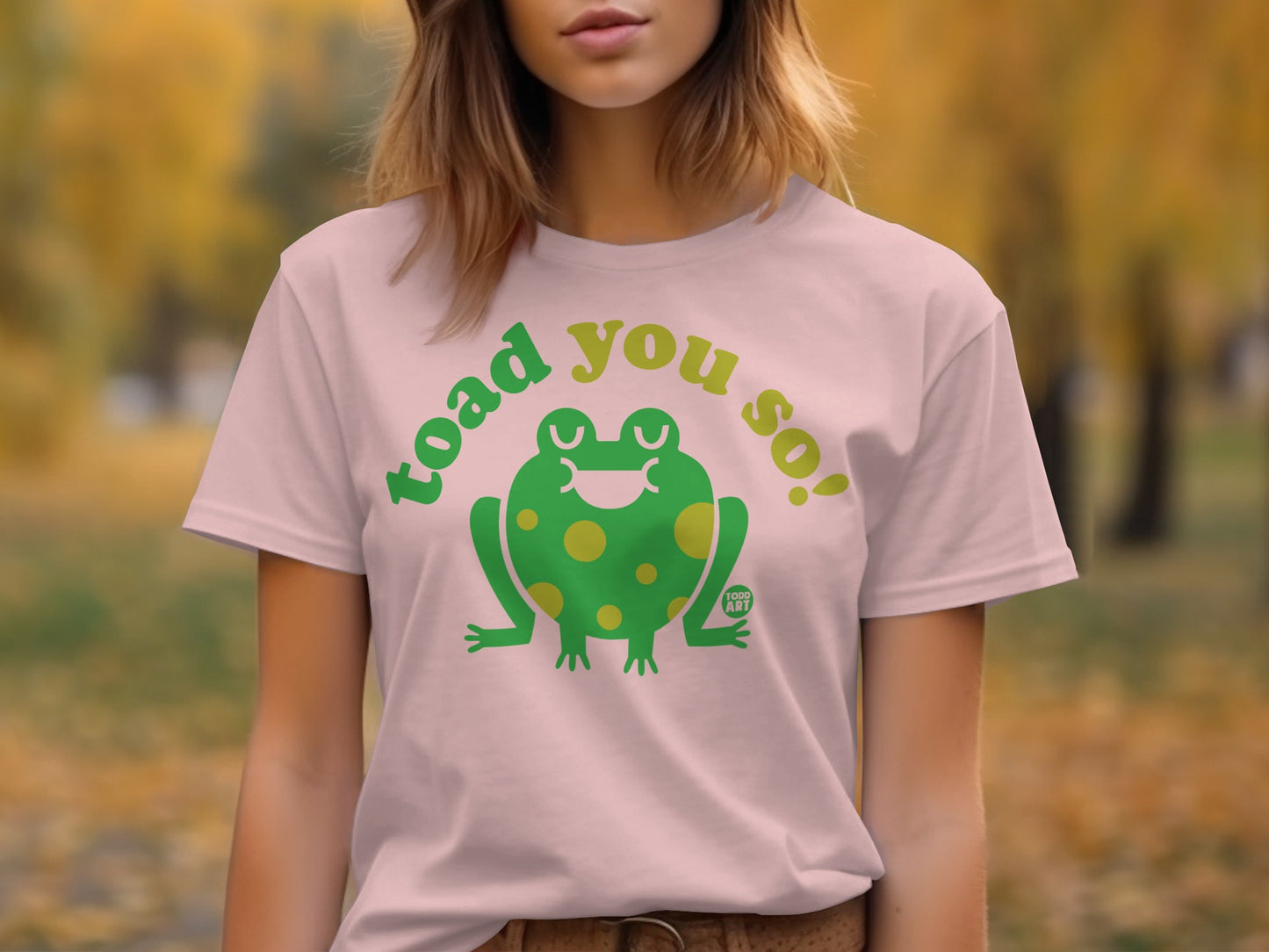 Toad You So Green Frog Graphic Tee Shirt product type