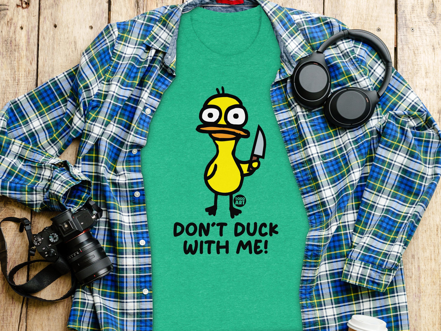 Don't Duck With Me Funny Graphic T-Shirt product type