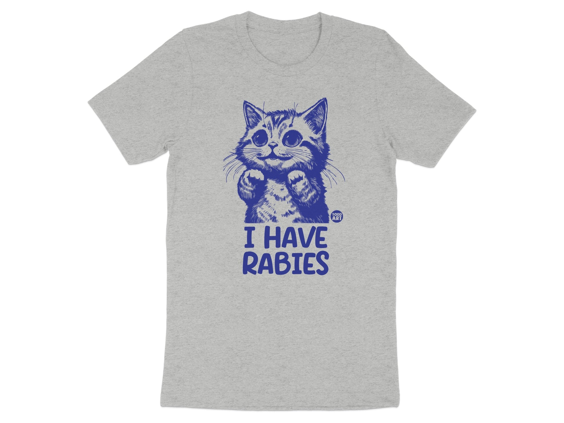 Cute Cat I Have Rabies Humor Graphic T-Shirt product type