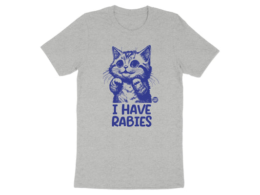Cute Cat I Have Rabies Humor Graphic T-Shirt product type