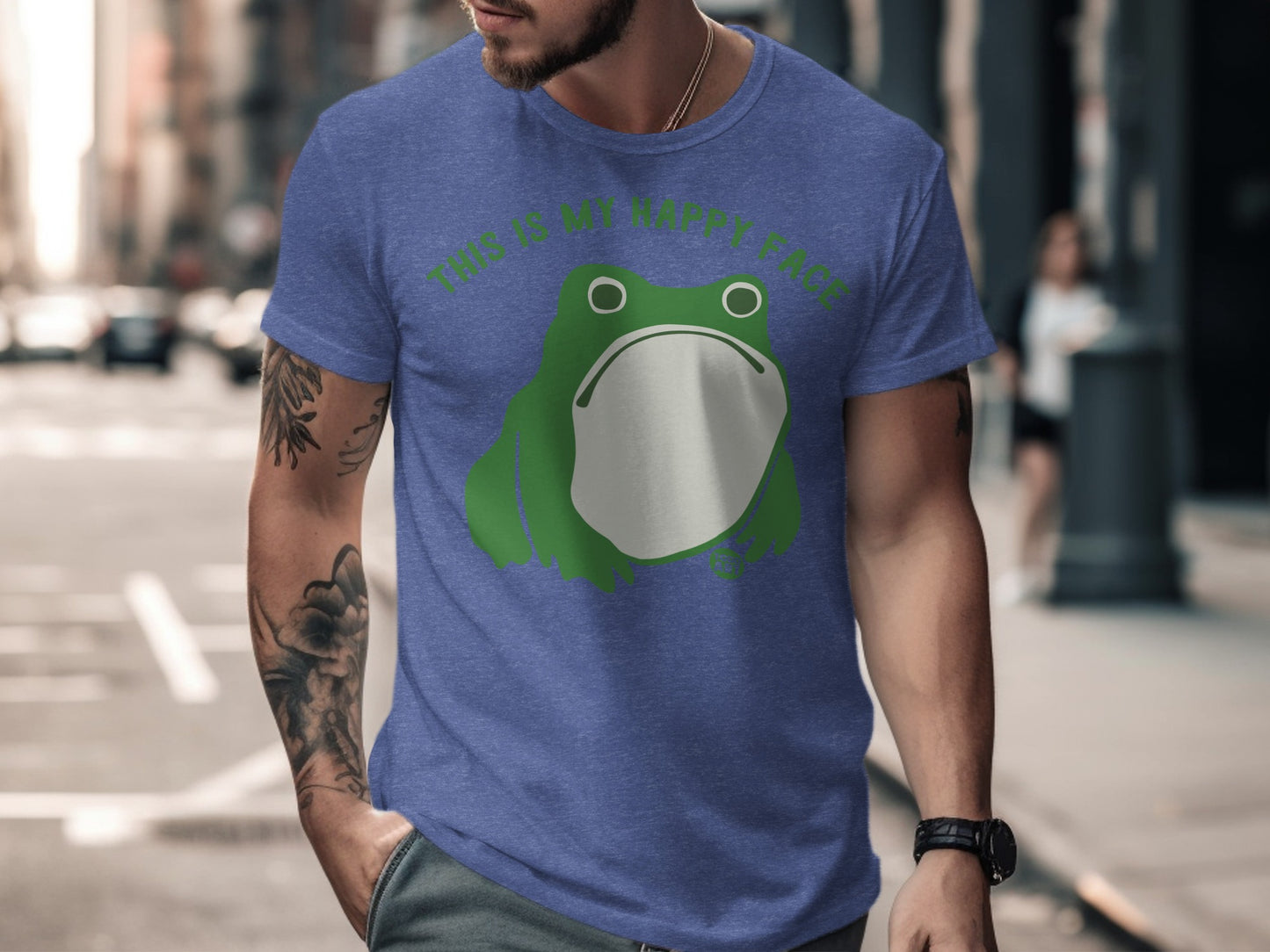 This Is My Happy Face Frog Graphic T-shirt product