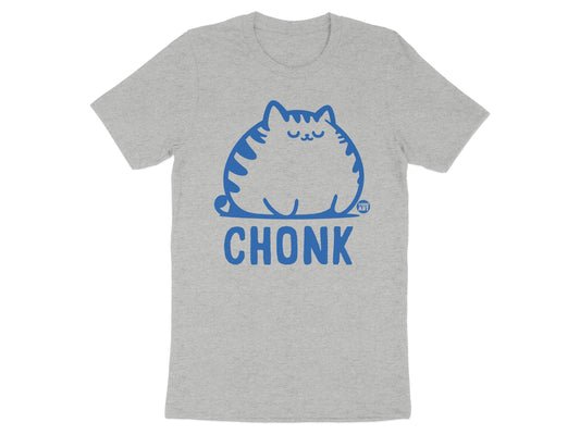 Cute Blue Chonk Cat Graphic Printed T-shirt product