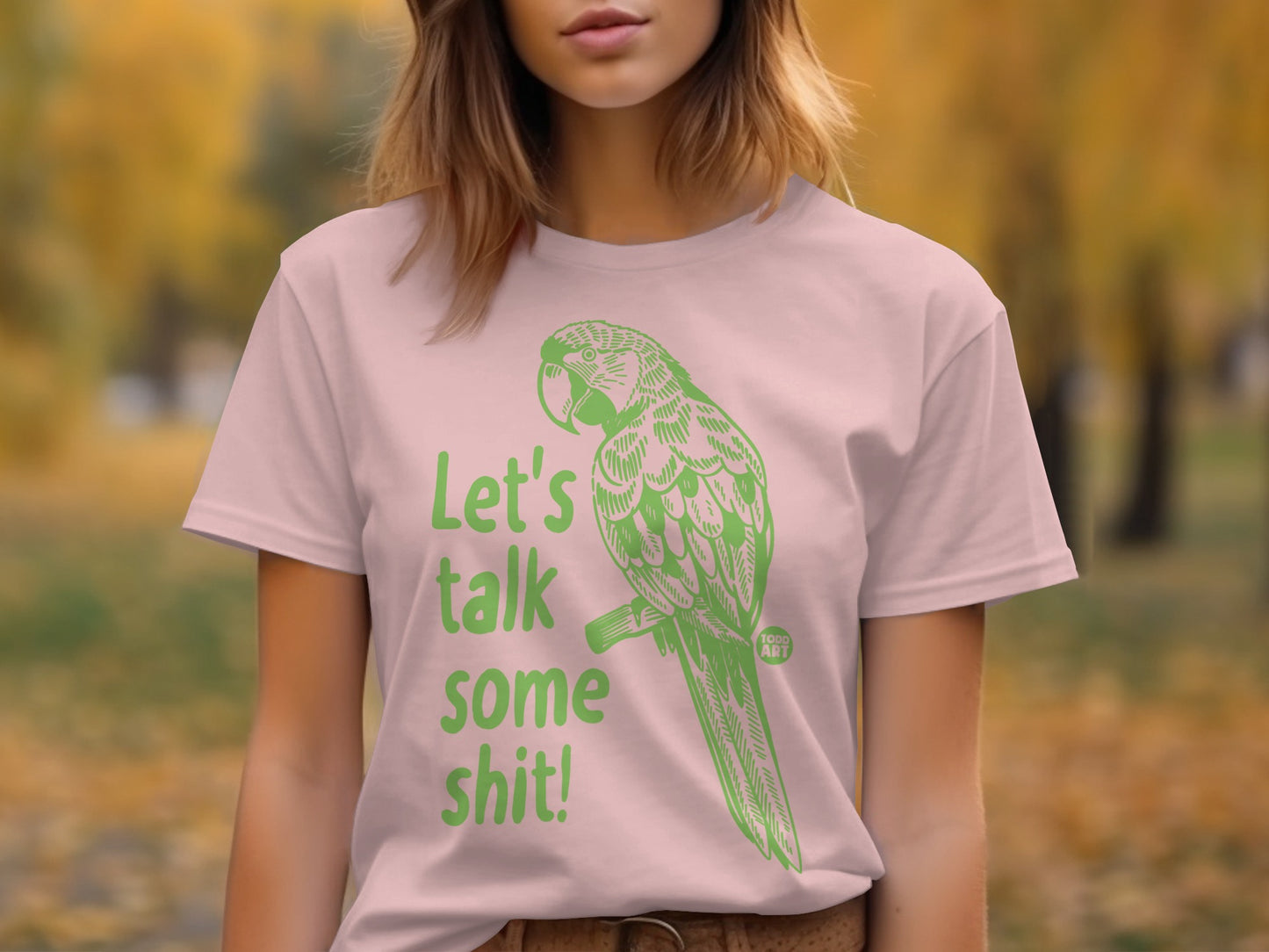 Let's Talk Some Shit Parrot Graphic Tee product type