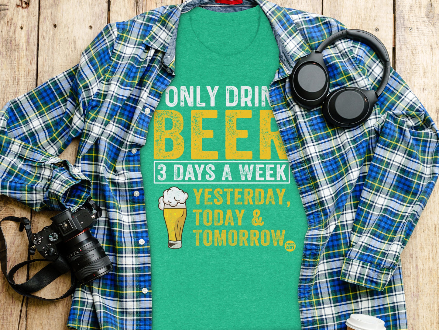 Only Drink Beer 3 Days a Week Funny Shirt product type
