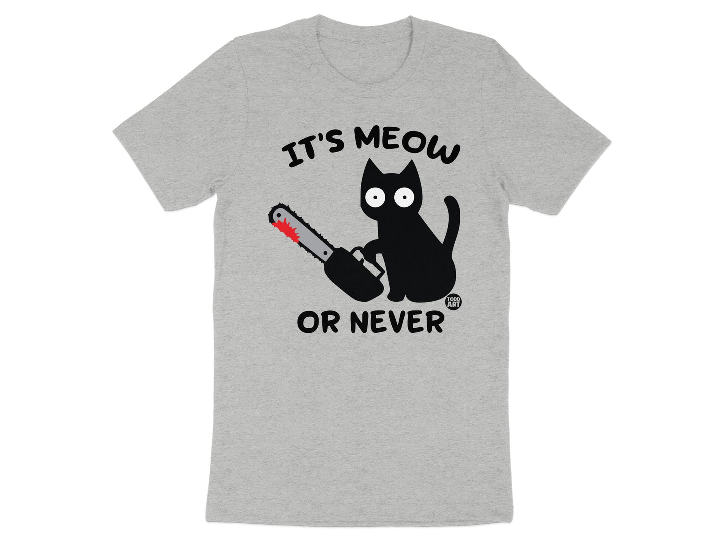 It's Meow or Never Graphic Tee Shirt product