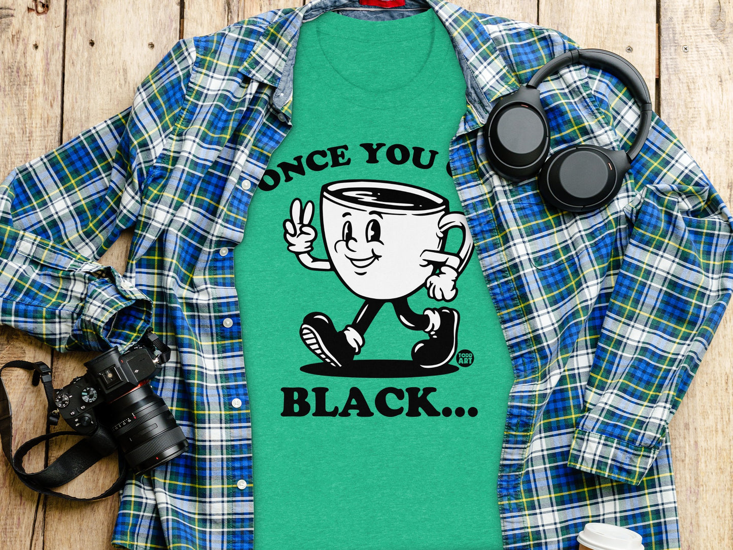 Once You Black Coffee Mug Graphic T shirt product