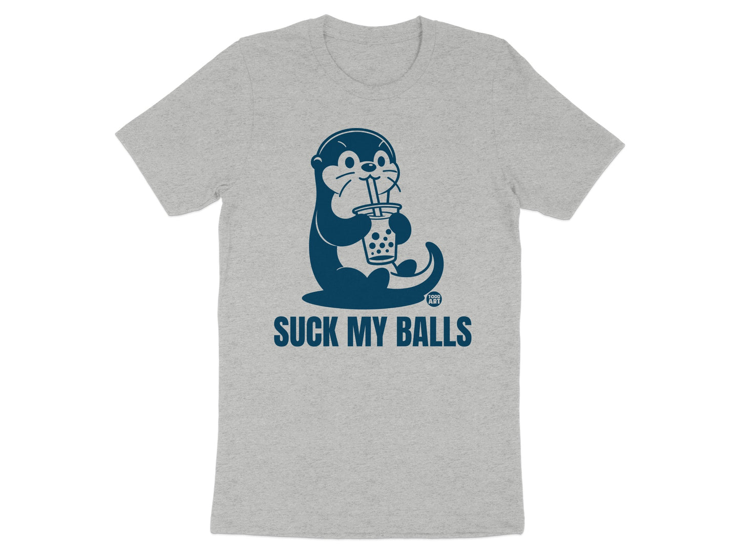 Funny Otter Drinking Bubble Tea Graphic T-shirt product type