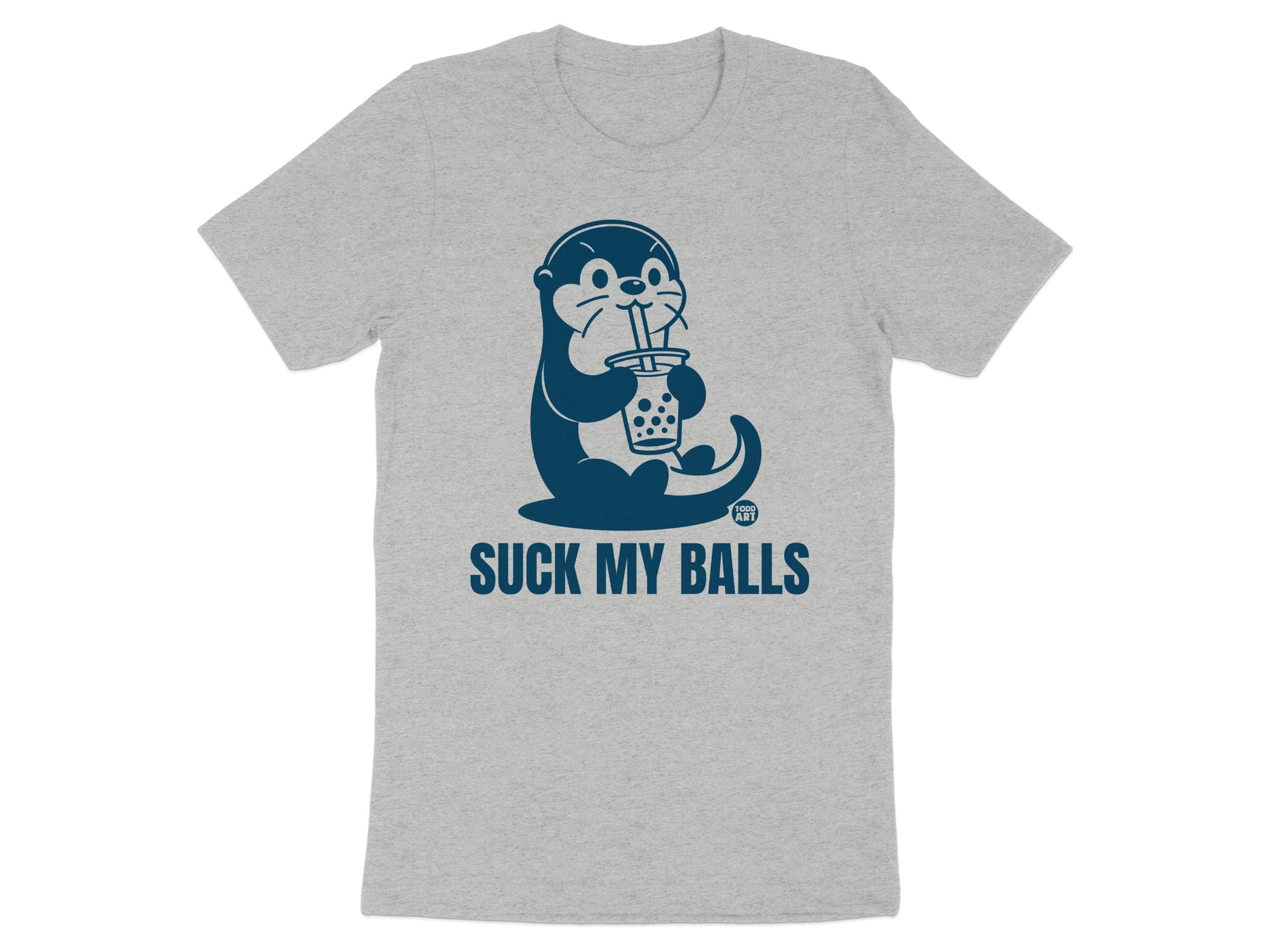 Funny Otter Drinking Bubble Tea Graphic T-shirt product type