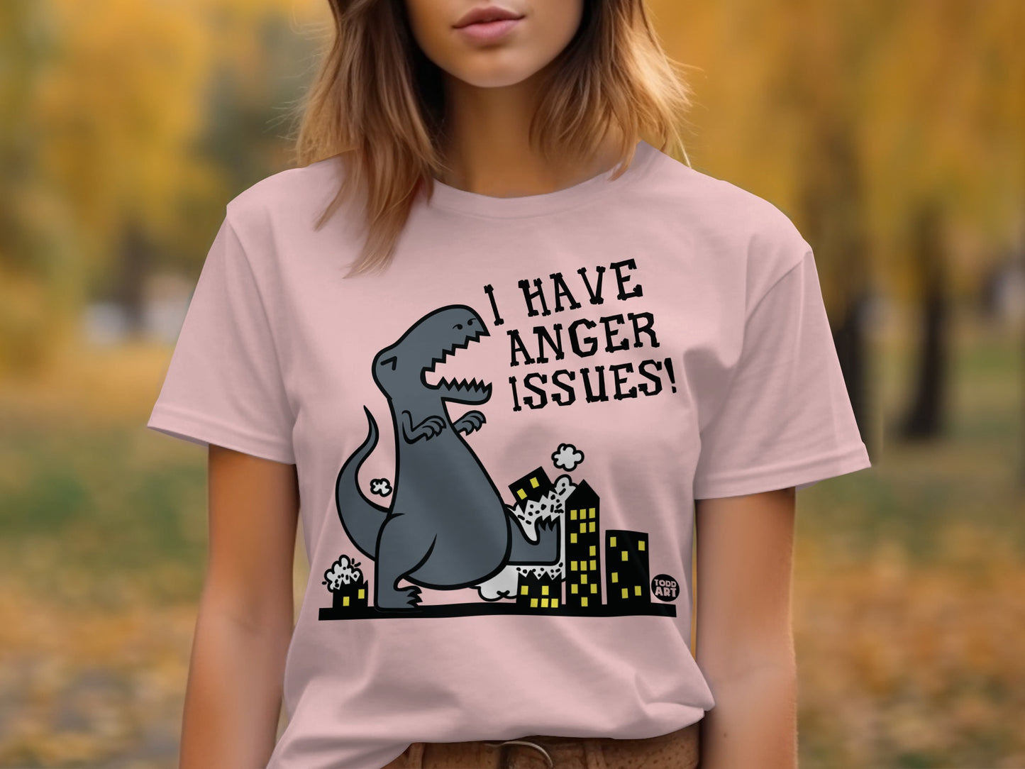I Have Anger Issues Dinosaur Graphic Tee product
