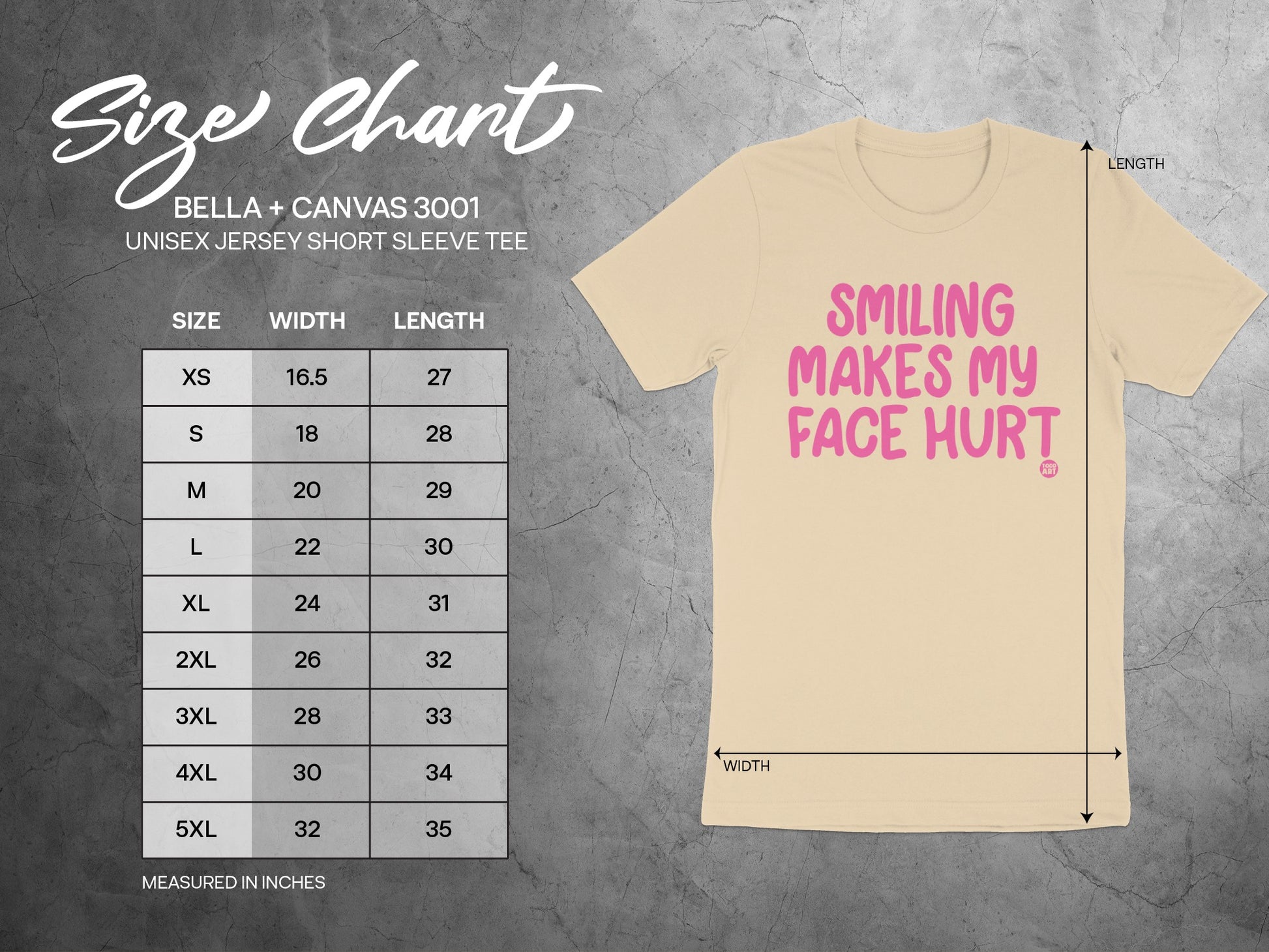 Smiling Makes My Face Hurt Tee Shirt product type