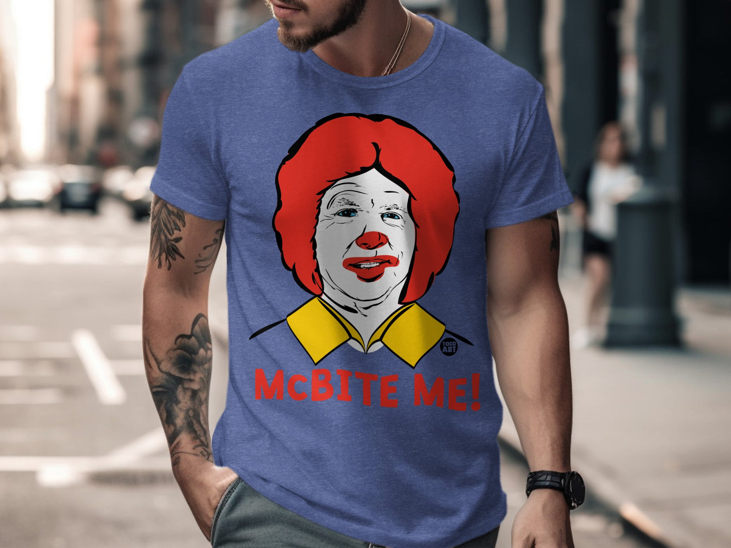 McBite Me graphic T-shirt for casual wear