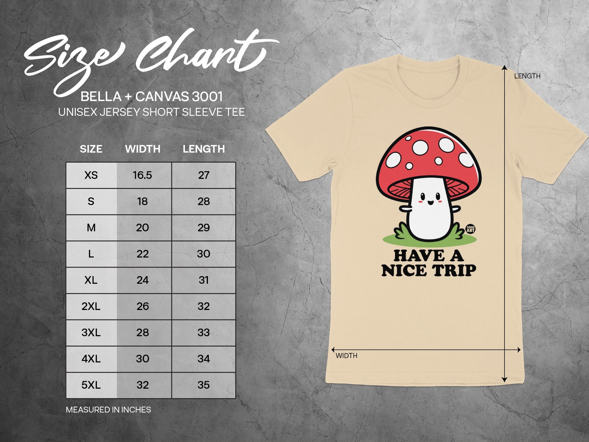 Cute Mushroom Cartoon Have A Nice Trip T-shirt