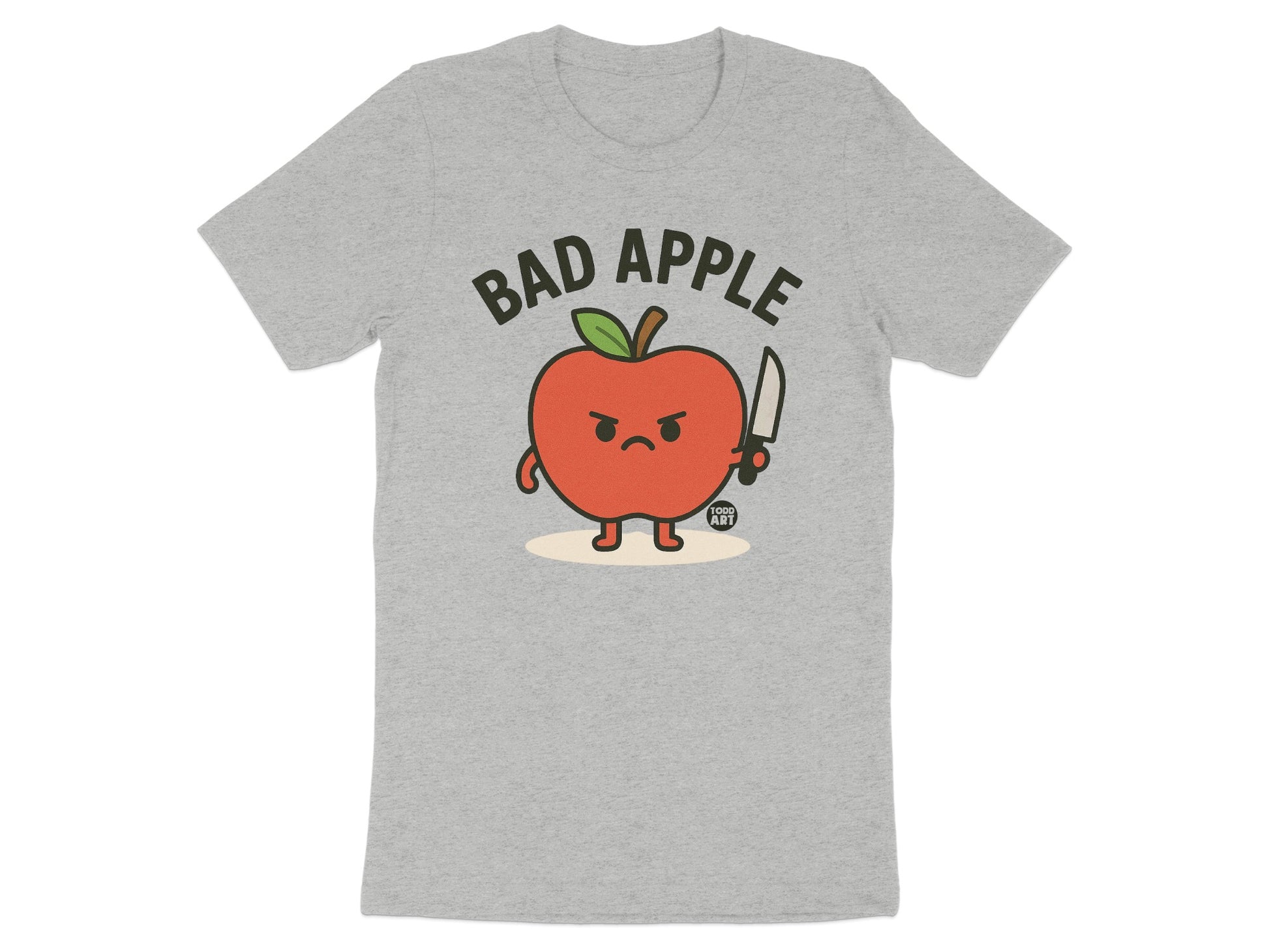BAD APPLE Graphic Tee Funny Humorous Character Shirt product type