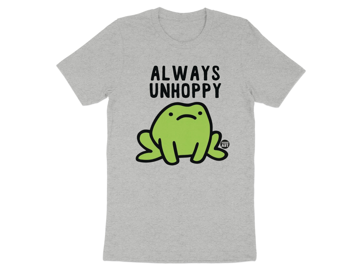 Always Unhoppy Funny Frog Graphic T-Shirt product type