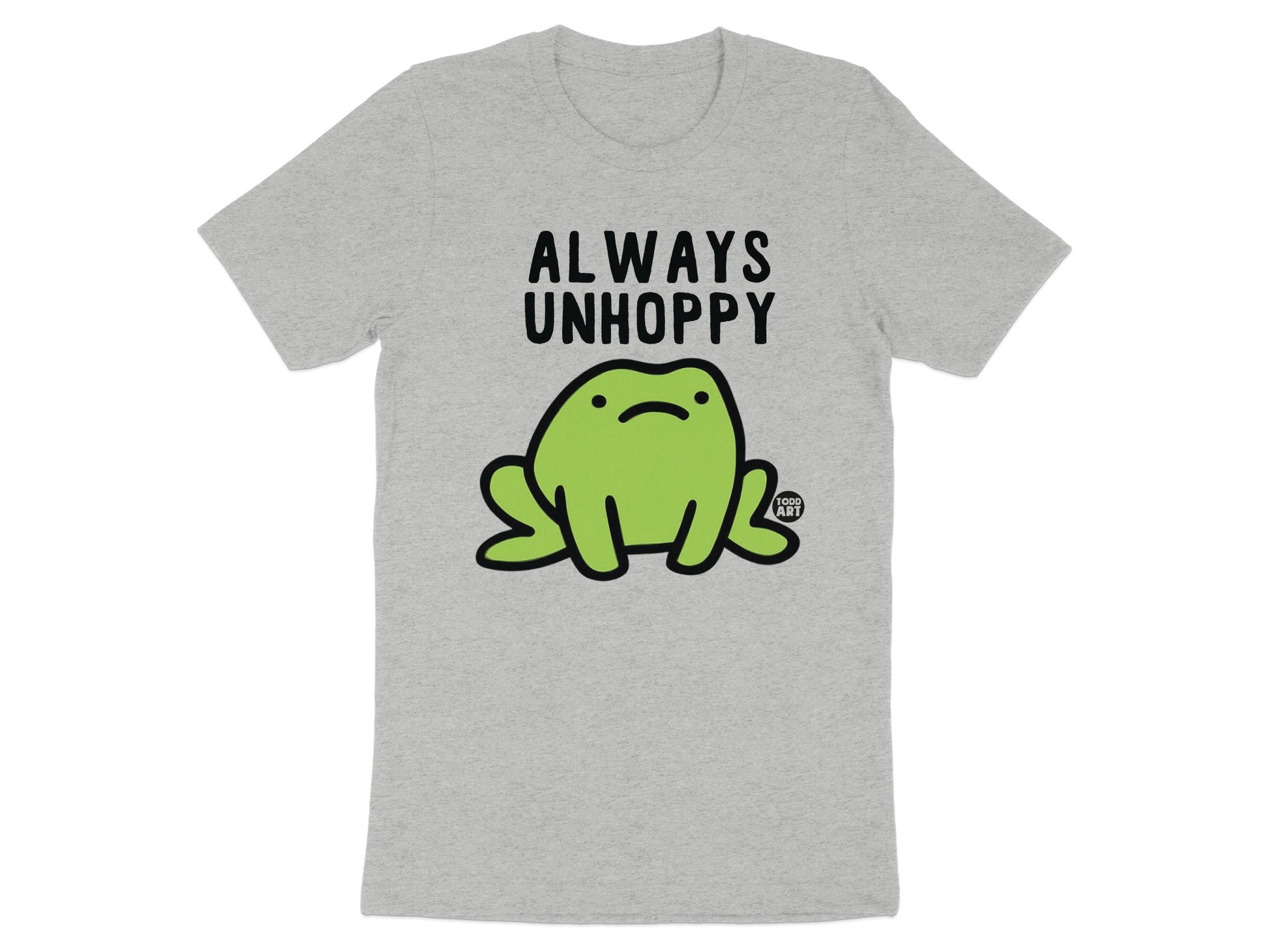 Always Unhoppy Funny Frog Graphic T-Shirt product type