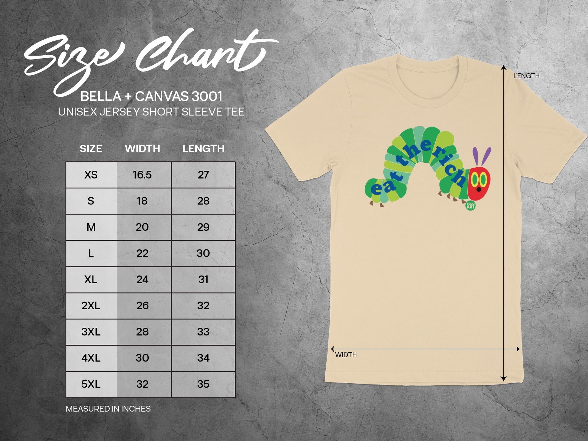 Eat The Rich Caterpillar Graphic Tee