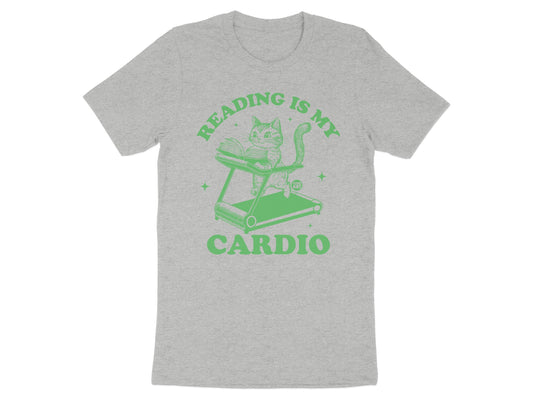 Reading is My Cardio Cat Workout Shirt product