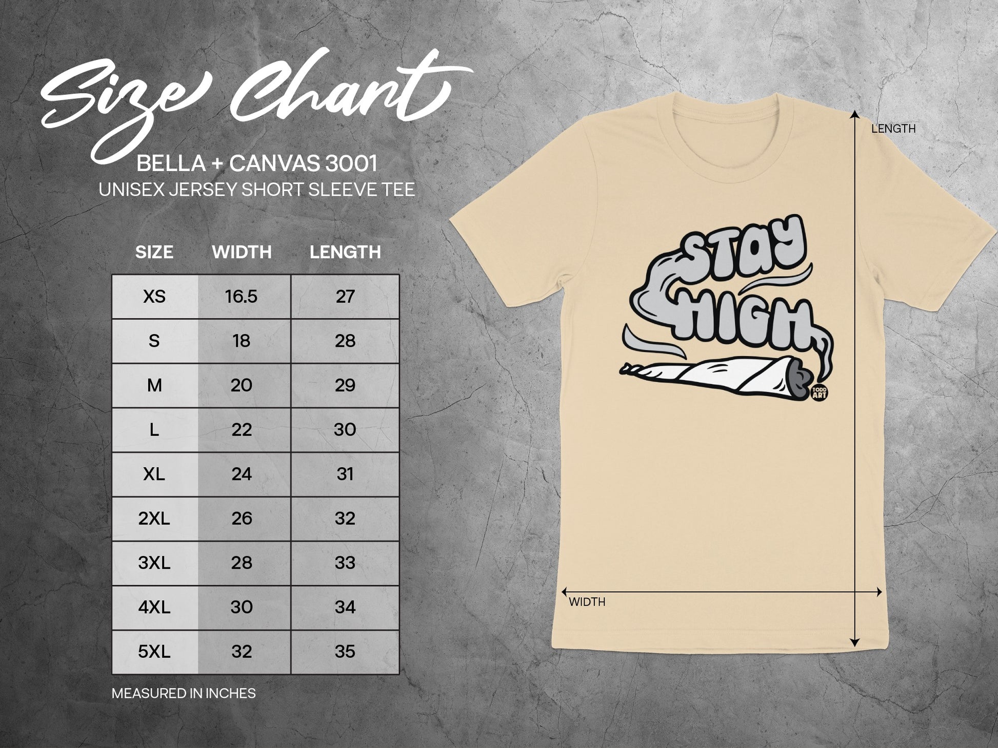 Stay High Graphic Unisex Jersey Short Sleeve Tee