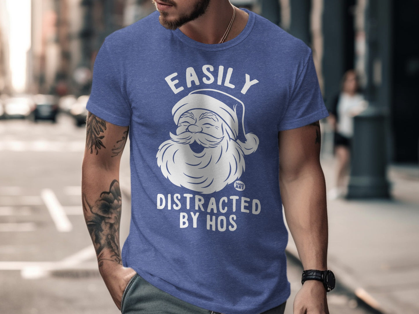 Easily Distracted By Hos Santa Graphic T-Shirt product