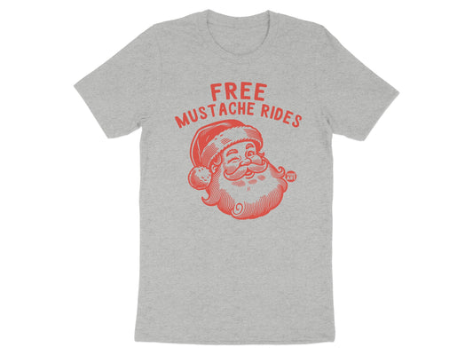 Free Mustache Rides Santa Shirt product