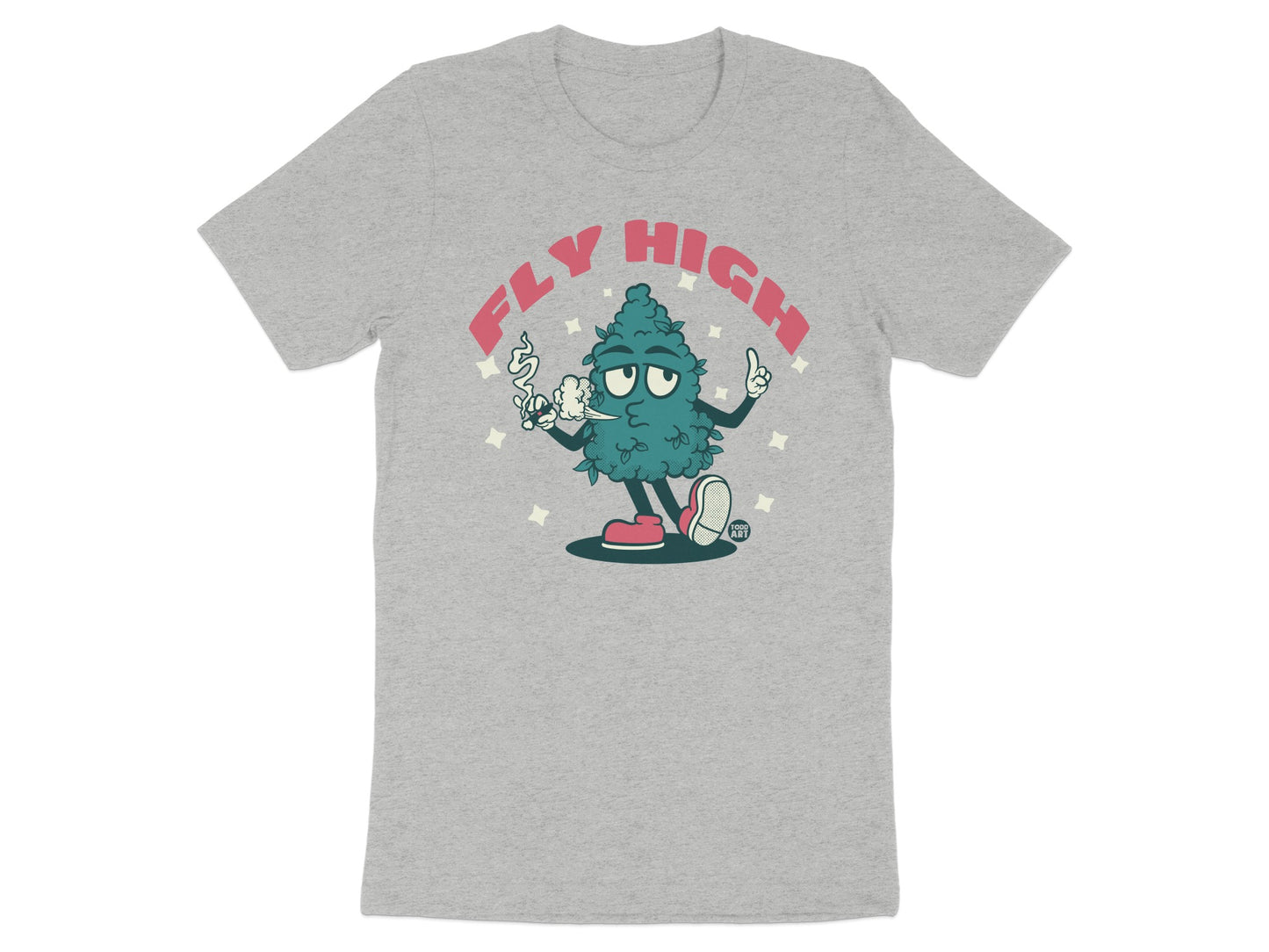 Fly High Tree Character Graphic T-shirt