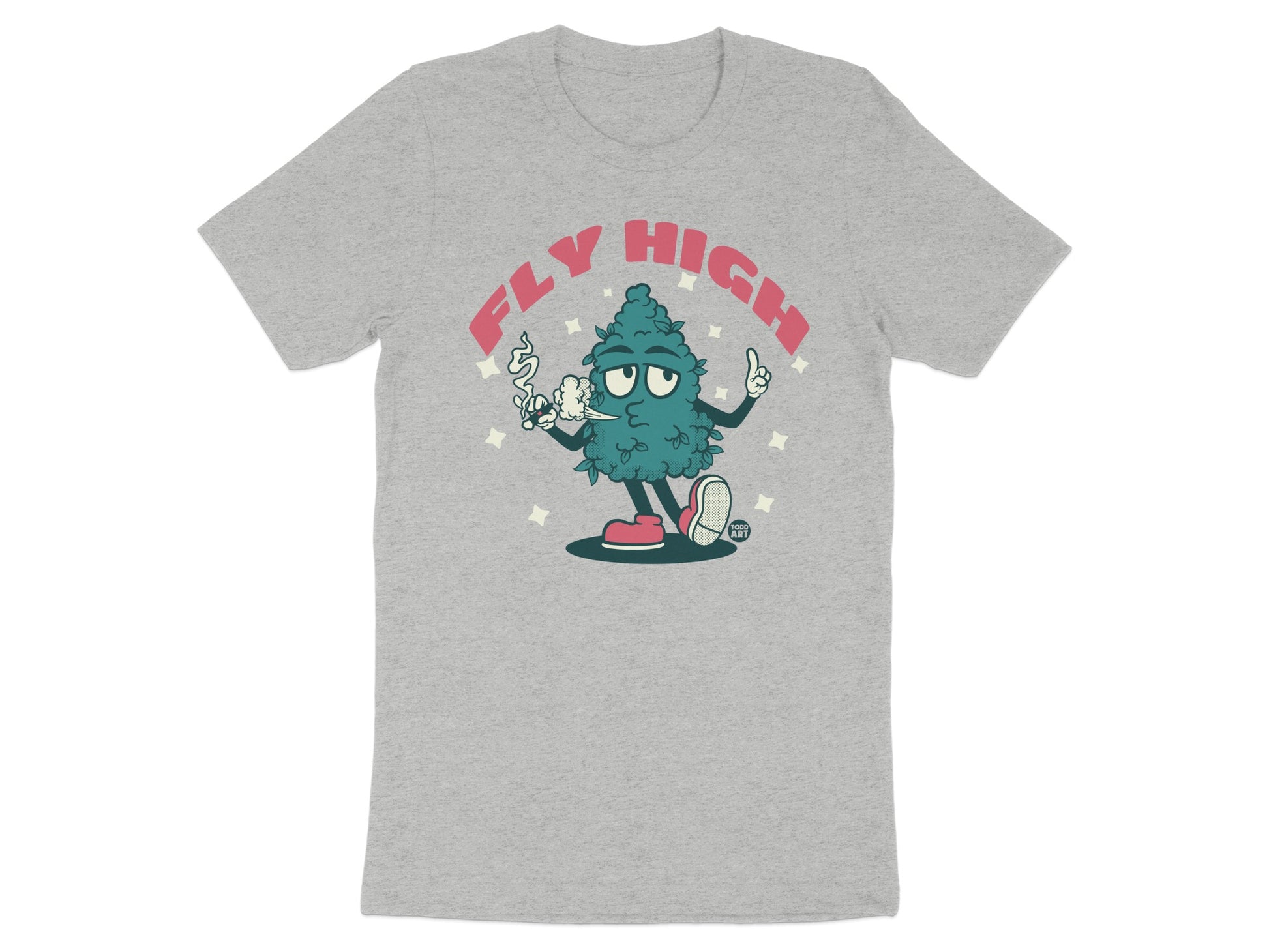 Fly High Tree Character Graphic T-shirt