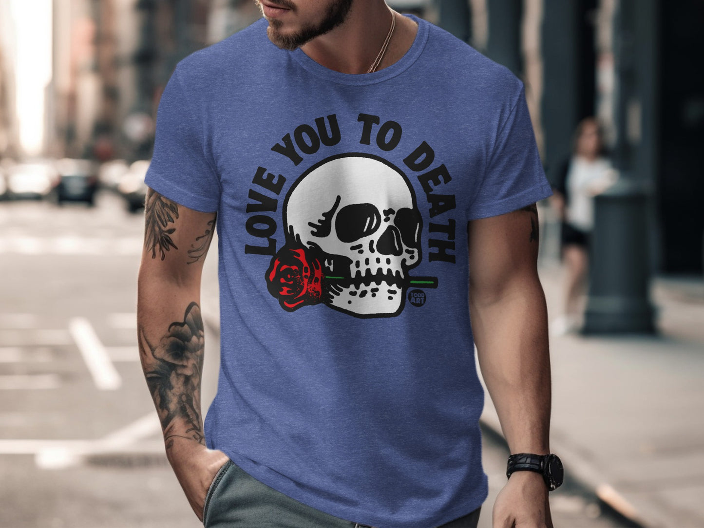 Love You To Death Skull Graphic Tee product