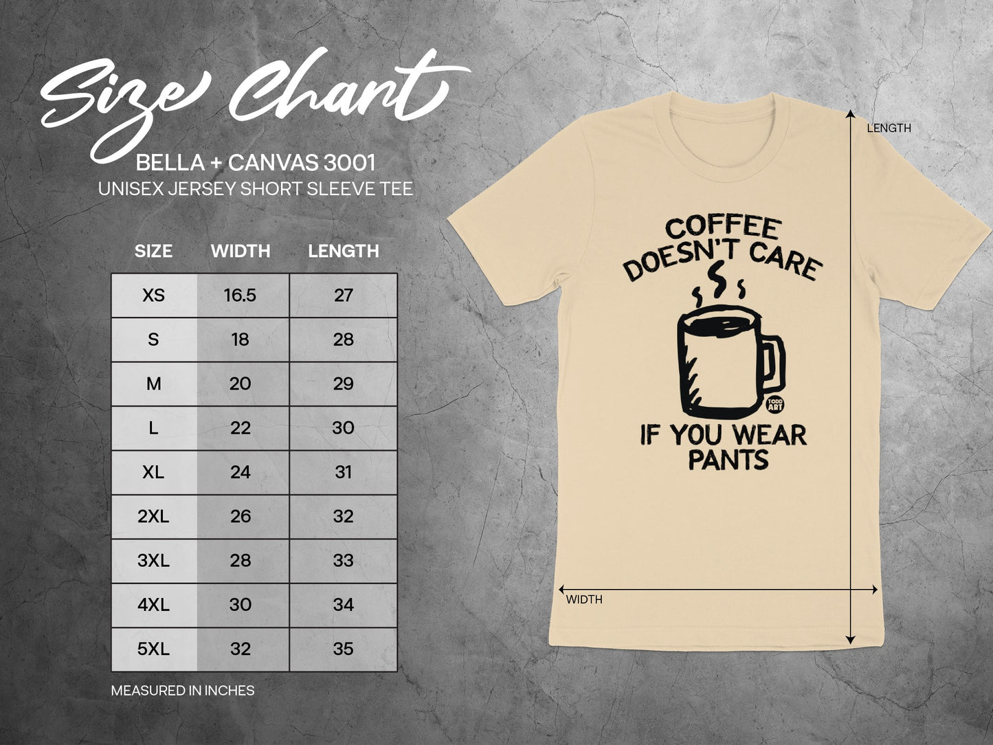 Coffee Doesn't Care If You Wear Pants T-shirt product