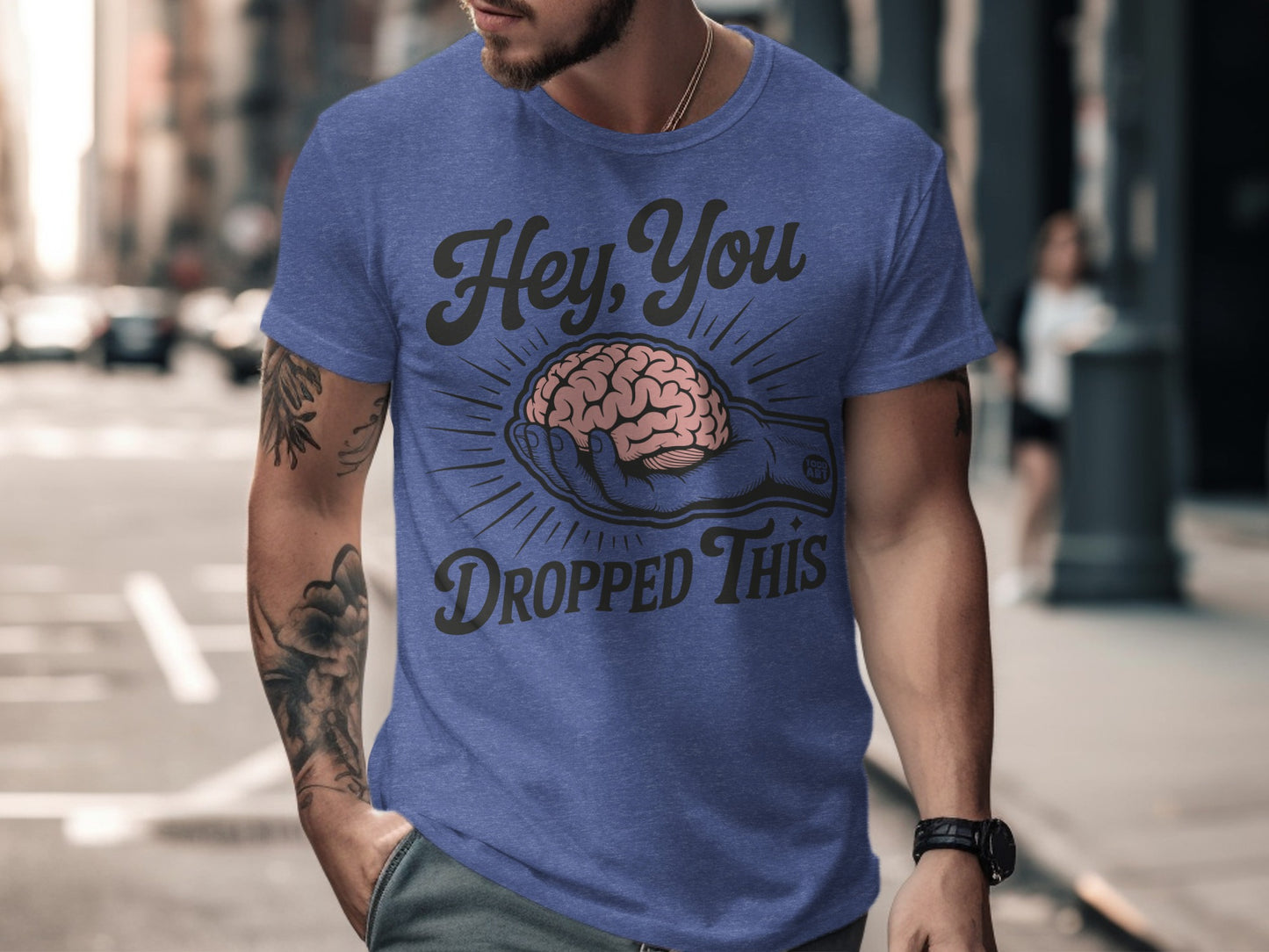 Hey You Dropped This Funny Brain Graphic T-shirt