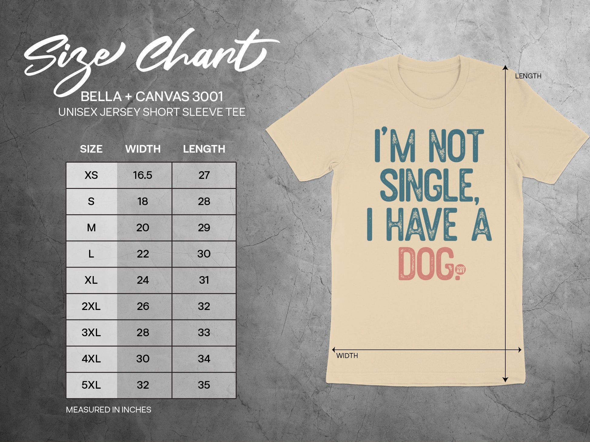 I'm Not Single I Have a Dog Short Sleeve Tee product type