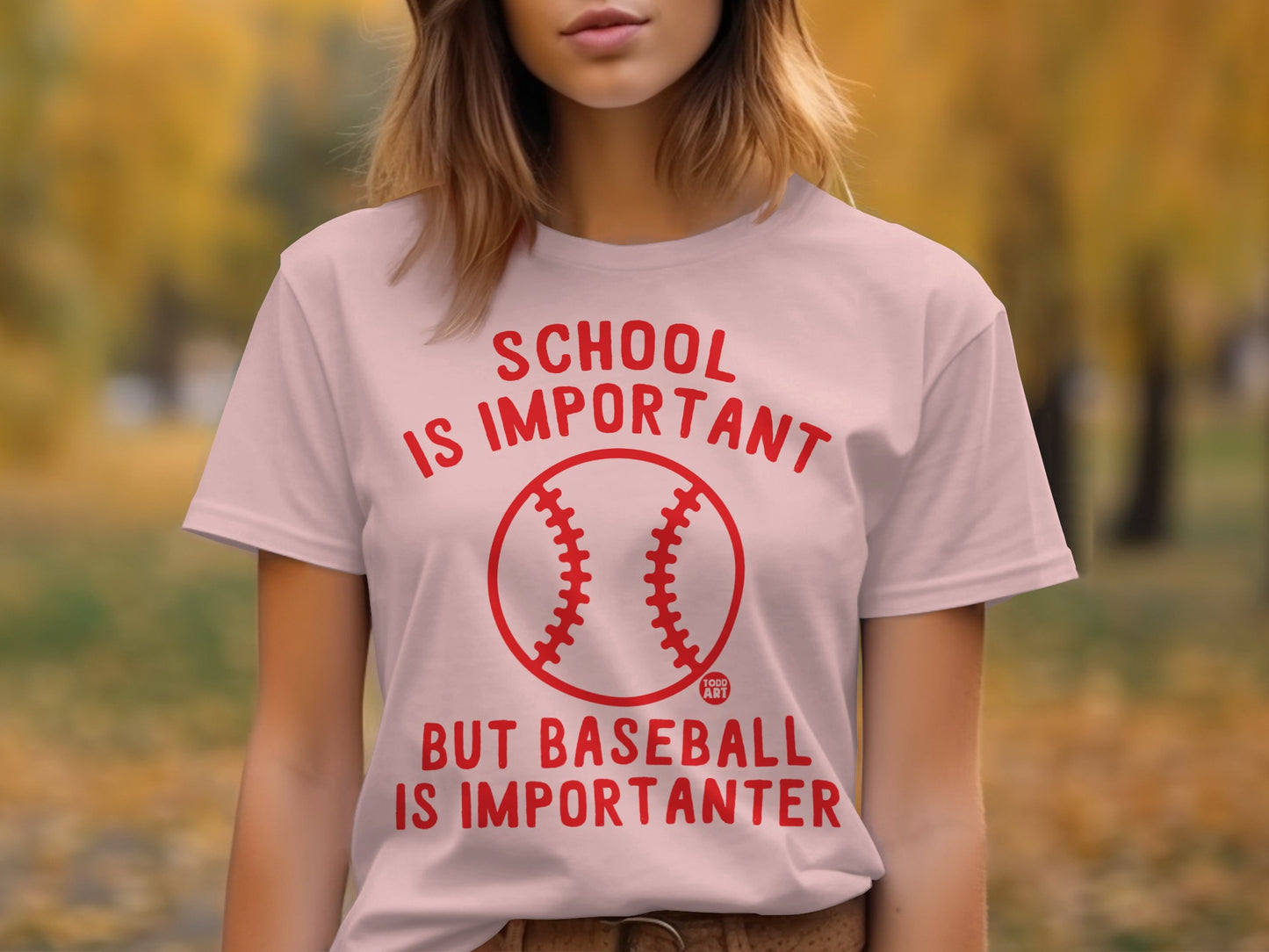 School Is Important But Baseball Is Importanter T-Shirt