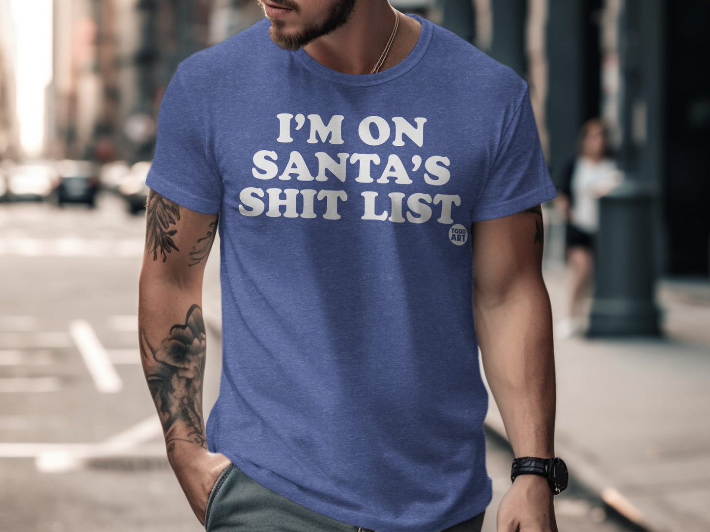 I'm On Santa's Shit List Funny Graphic T-shirt product