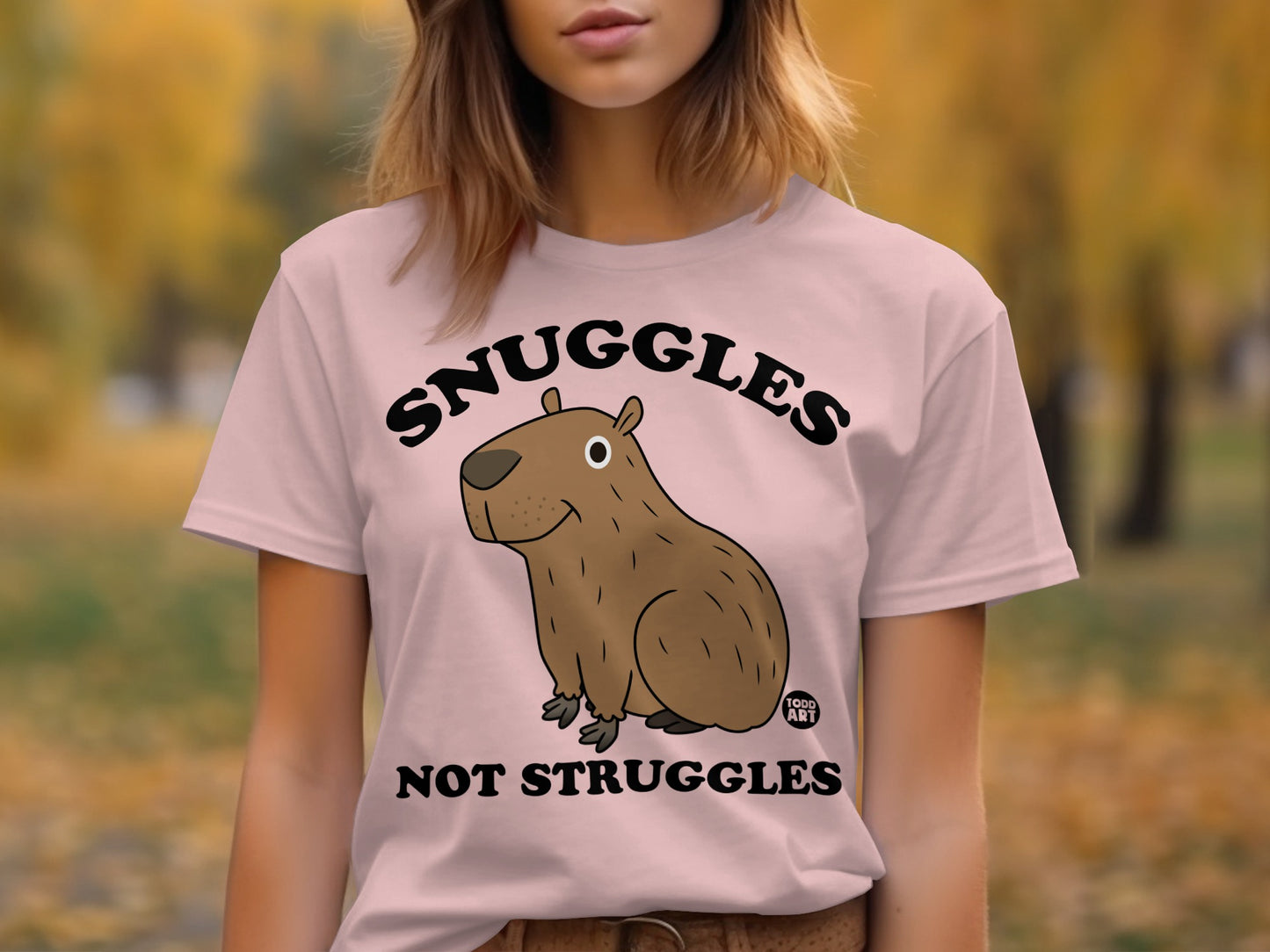 Snuggles Not Struggles Adorable Capybara T-shirt product