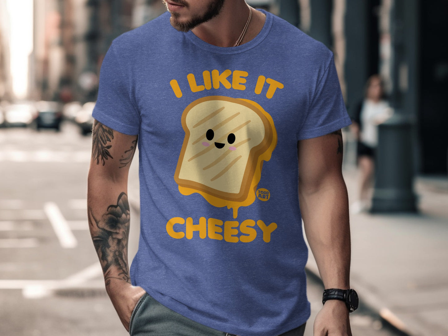 I Like It Cheesy Graphic Print Tee Shirt product