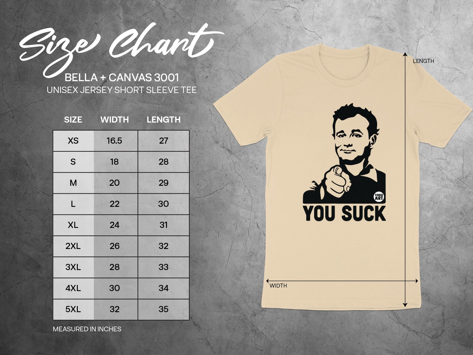 You Suck Graphic Print Unisex Short Sleeve Tee