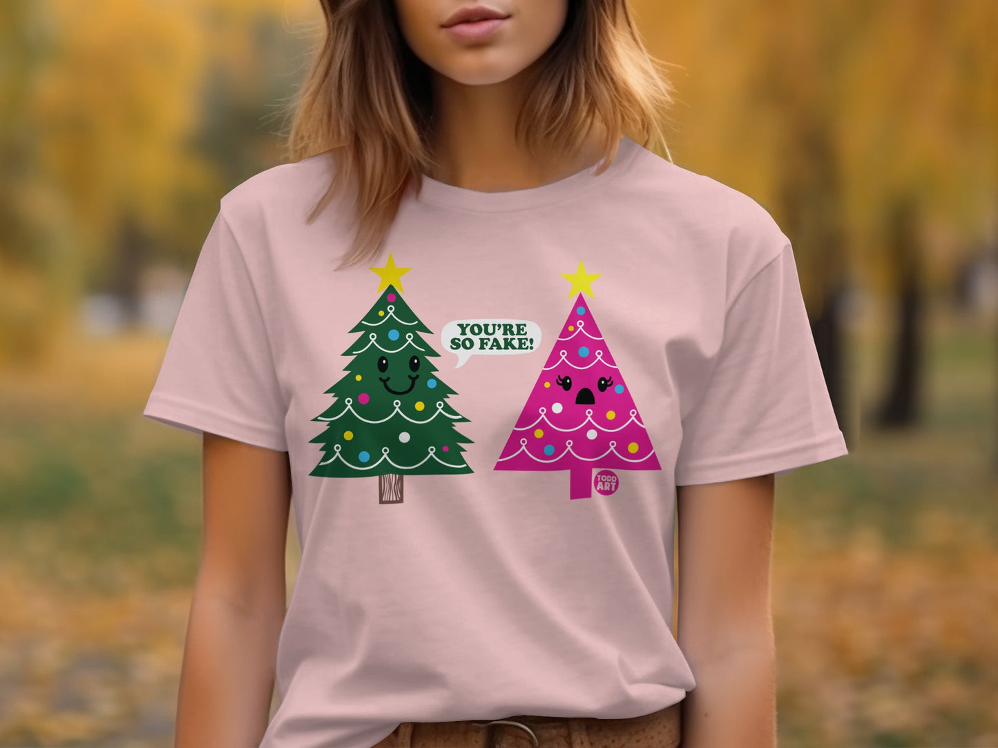 You're So Fake Funny Christmas Tree Shirt product type