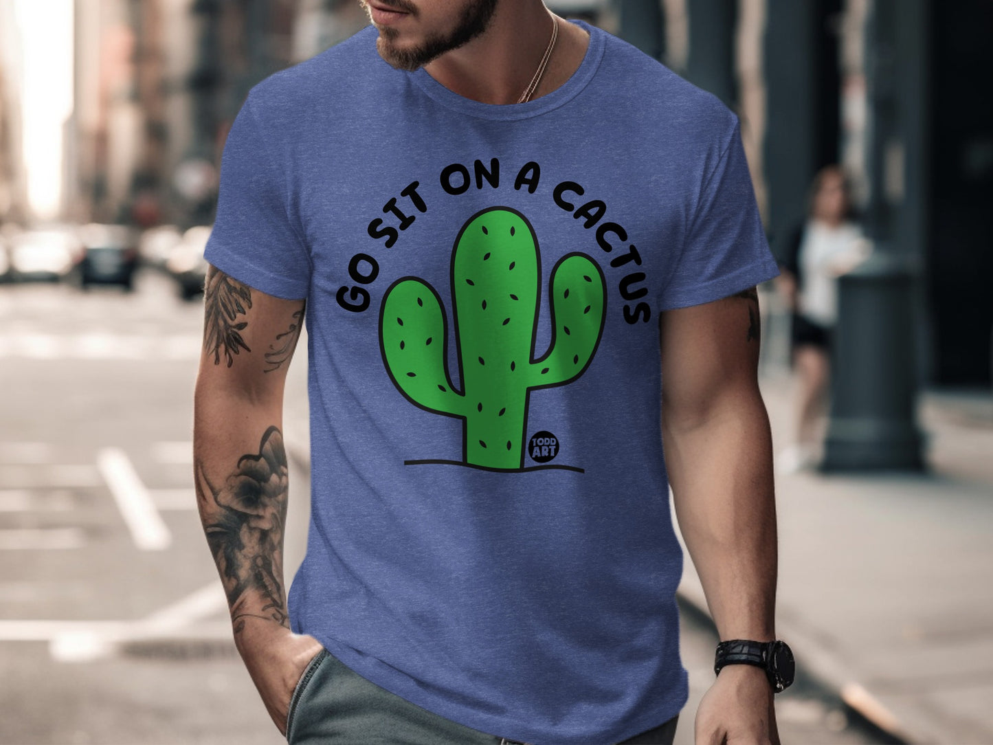 Go Sit on a Cactus Statement T-Shirt product