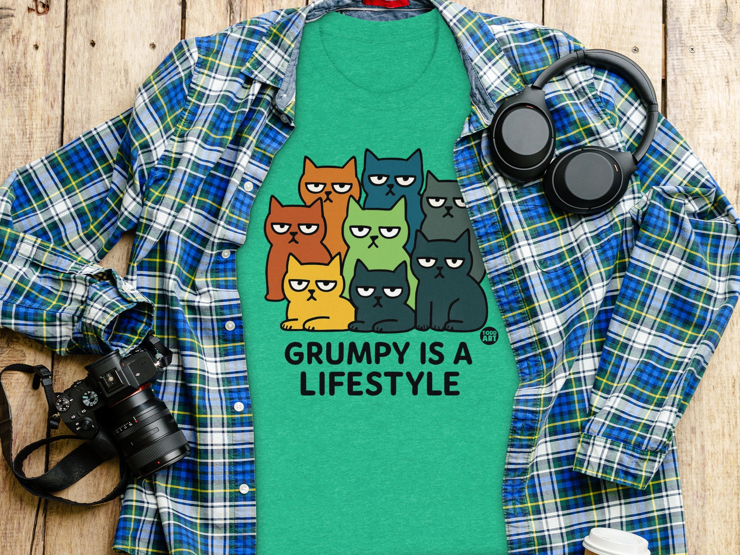 Grumpy Cat Graphic Tee Grumpy Is A Lifestyle product