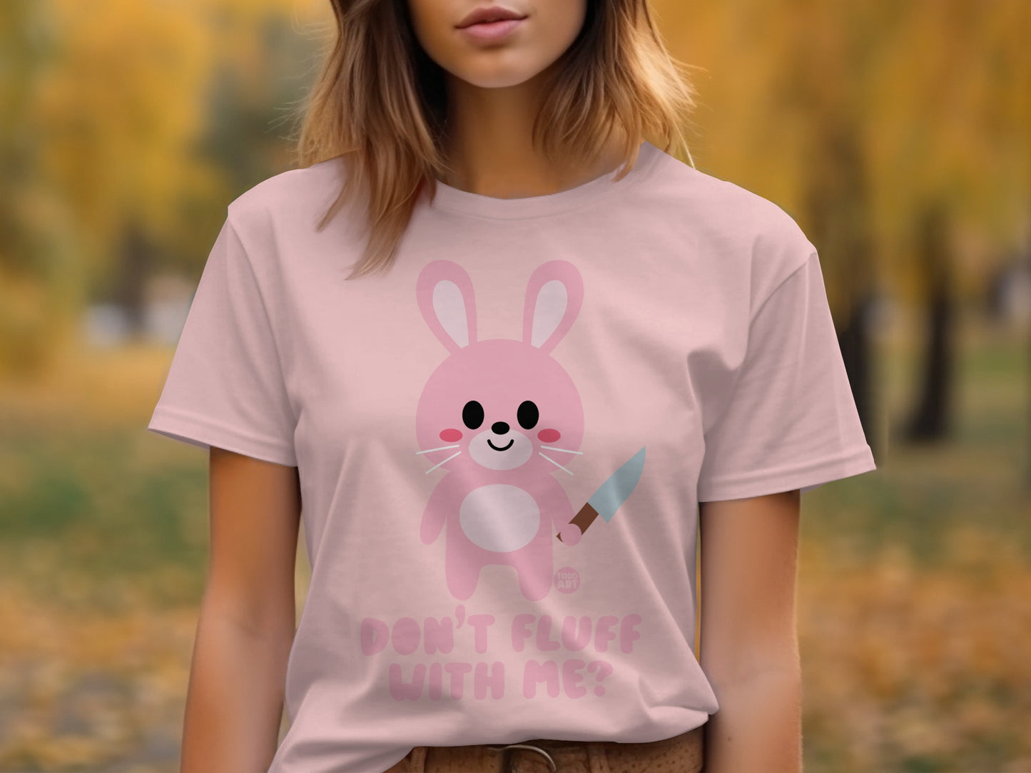 Don't Fluff With Me Bunny Graphic Tee product