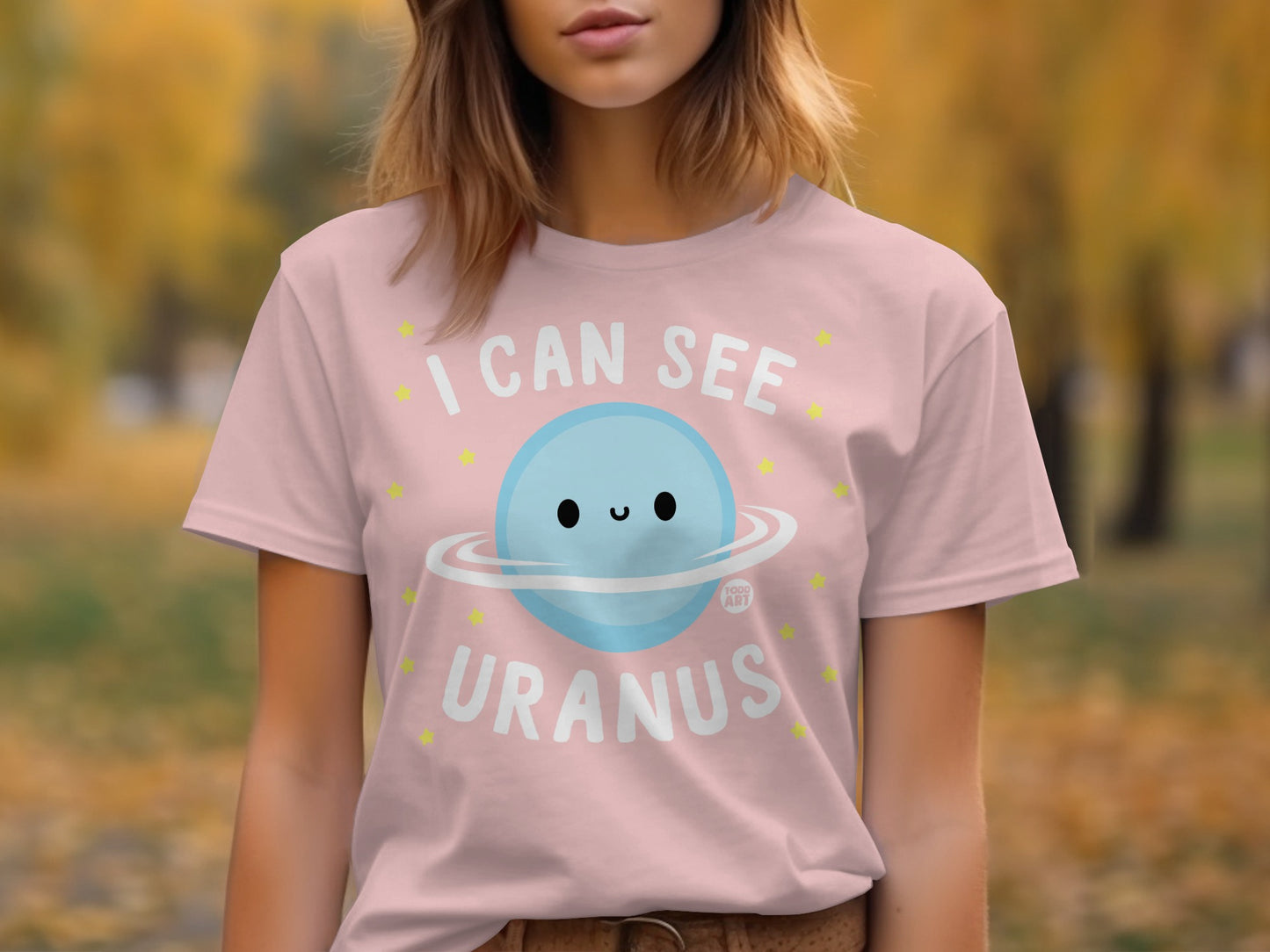 I Can See Uranus Cute Planet Illustration T-Shirt product type